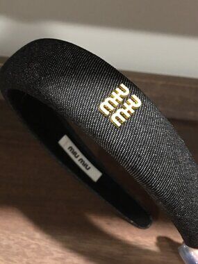 MIU MIU Denim Headband